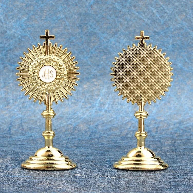Monstrance Eucharistique Dorée – Collection La Maison Sainte